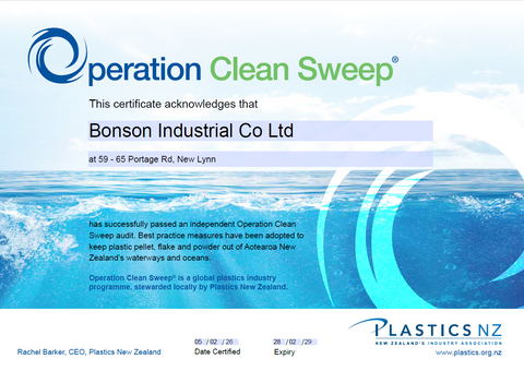 Bonson Packaging Achieves OCS NZ Certification: Our Commitment to Protecting Aotearoa's Waterways