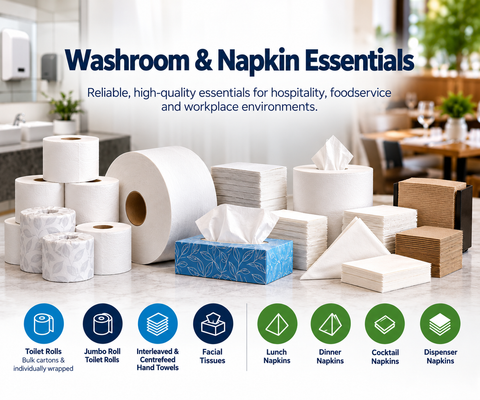 Washroom & Napkin Essentials – Now with More Choice!