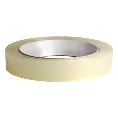 Roll of masking tape on a white background