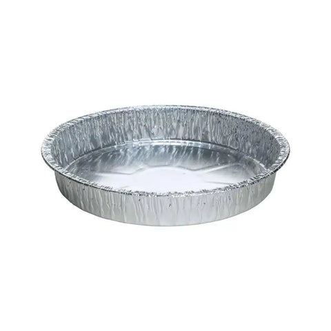 830ml Aluminium foil pie plate on a white background