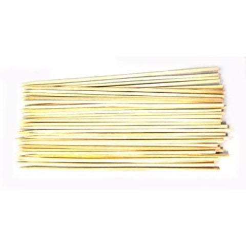 8" bamboo skewers on a white background