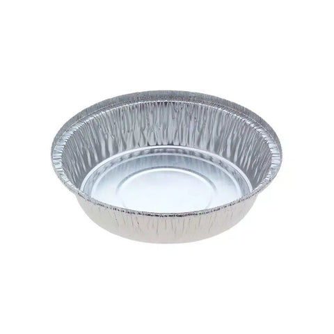 Medium Round Foil Bavarian Pie Tray on a white background
