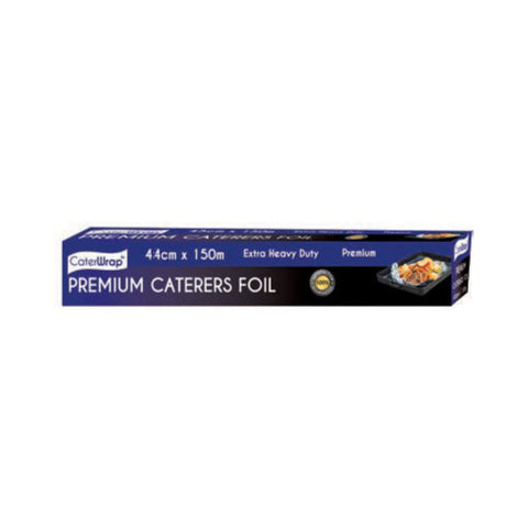 Box of heavy duty Premium Caterers Foil on a white background
