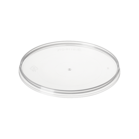 PP Lid for Round Tamper Evident Containers Ø118mm on a white background