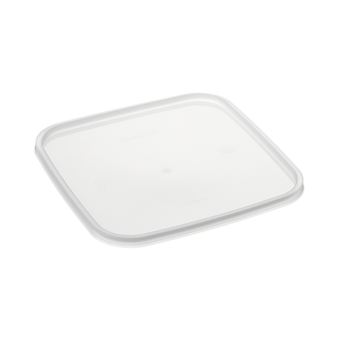 Freezer grader square plastic lid for 2L & 3L ice cream containers on a white background