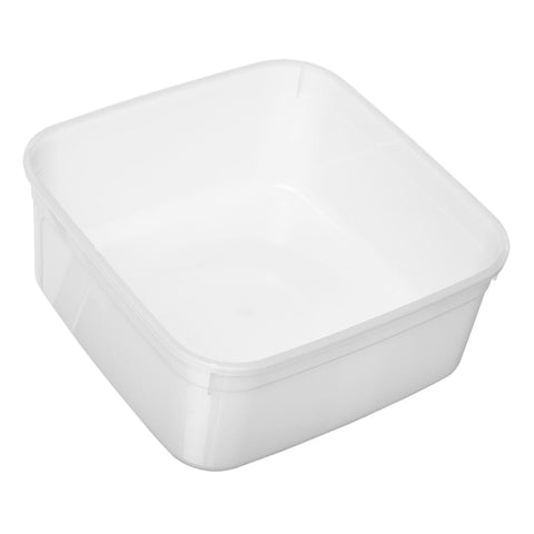 2L Bonson PP Square freezer grade Storage Container on a white background
