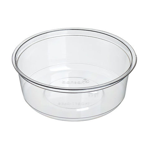 360ml RePlay™ rPET Clear Round Container — Ø115.5mm on a white background
