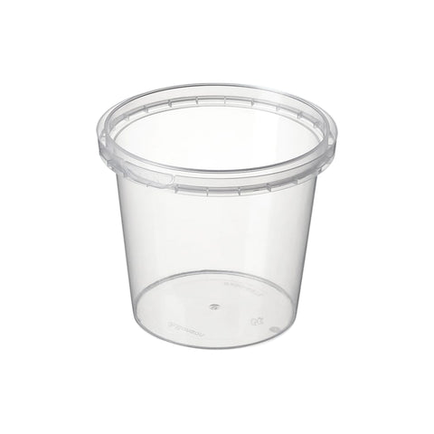 380ml Bonson™TE PP Round Tamper Evident Container Ø93mm on a white background