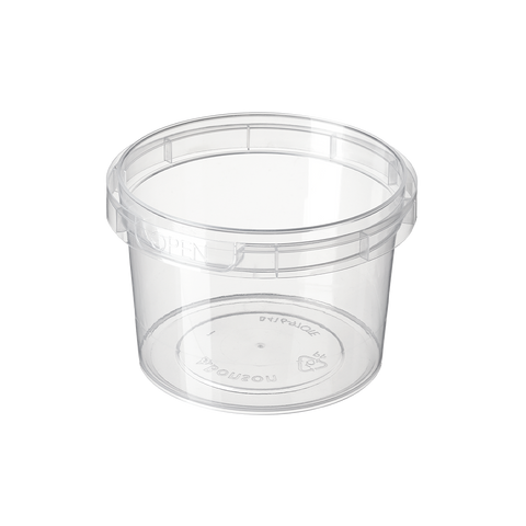 Bonson™TE PP Round Tamper Evident Containers Ø97mm on a white background