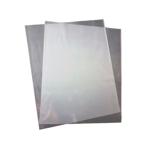 Two 35um LD Poly Bags on a white background