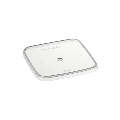 Bonson™TE PP Square Tamper Evident Container Lid (Small) on a white background