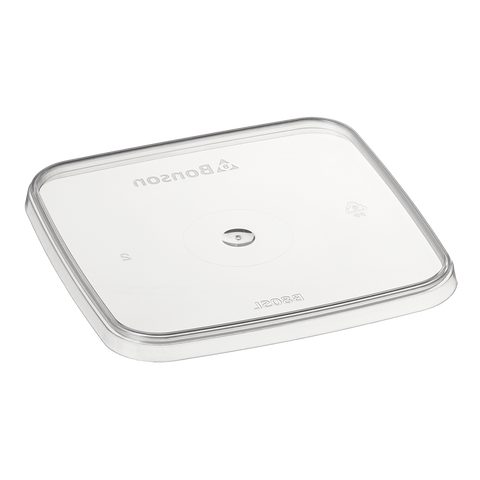 Bonson™TE PP Square Tamper Evident Container Lid (Small) on a white background