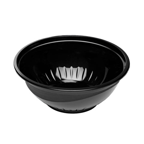870ml black plastic Bonson premium polypropylene bowl on a white background