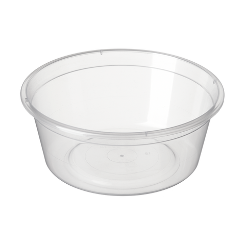 300ml Bonson PP Round clear container on a white background