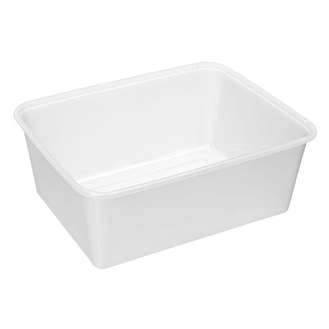 1000ml Bonson PP Rectangular Container Freezer Grade plastic takeaway container on a white background