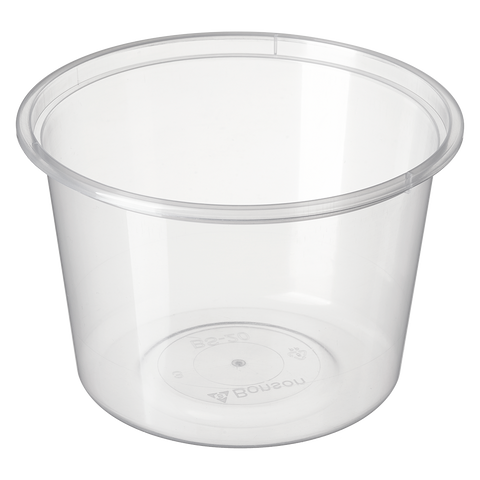 530ml Bonson PP Round clear container on a white background
