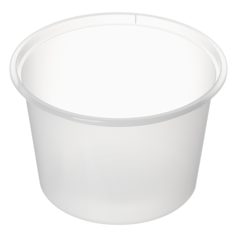 530ml Bonson PP Round freezer grade container on a white background