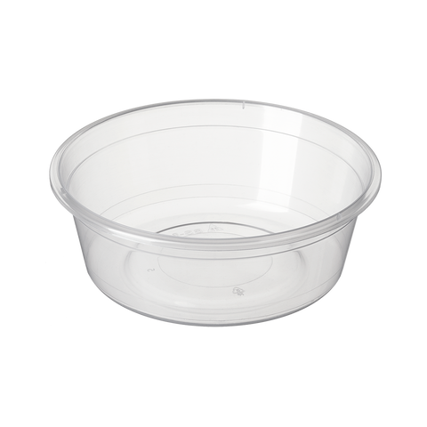 280ml Bonson PP Round clear container on a white background
