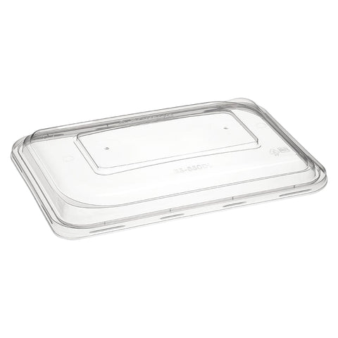 Bonson PP Raised Lid for Rectangular Wide Base Containers on a white background