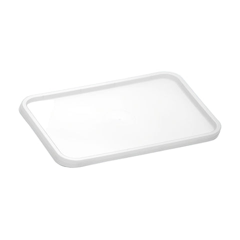 Bonson PP Flat Lid for Rectangular Containers Freezer Grade on a white background