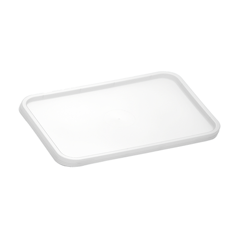 Bonson PP Flat Lid for Rectangular Containers Freezer Grade on a white background