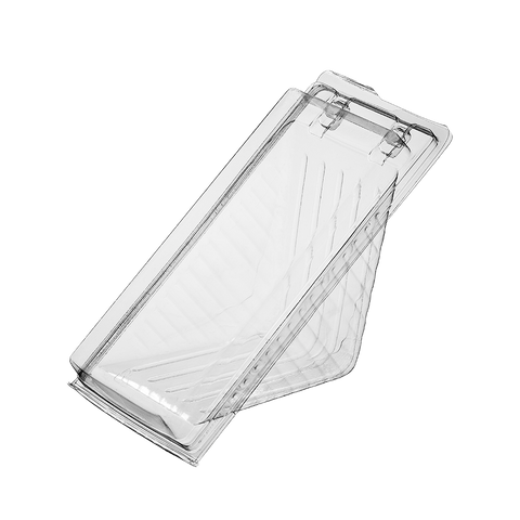 Large PET Clear Sandwich Wedge on a white background