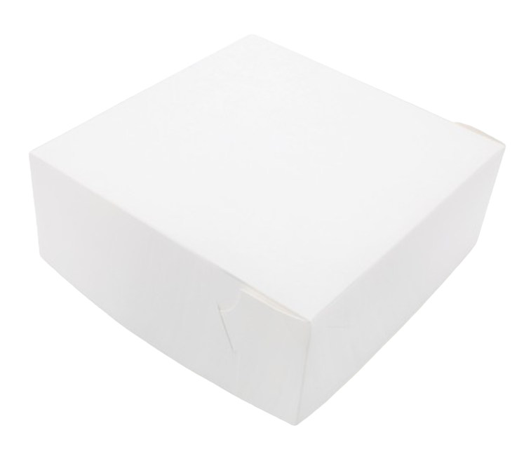 Hinged Lid White Paperboard Cake Boxes 600um – Bonson-Savpac Pty Ltd