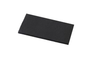 Black GT Fold rectangle dinner napkin on a white background