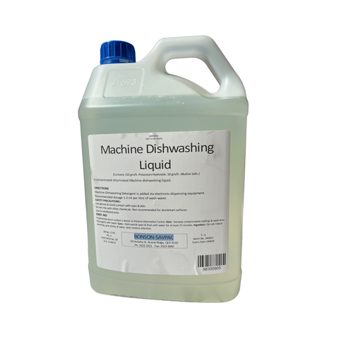 Bonson 5L Machine dishwashing liquid on a white background