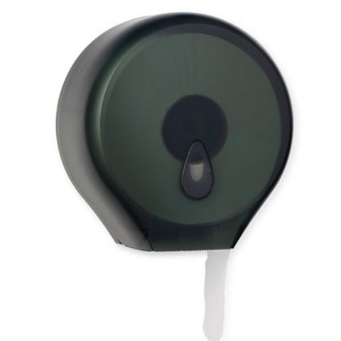 Black Jumbo toilet roll dispenser on a white background