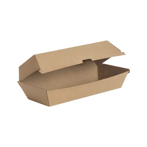 CraftWare™ Kraft Board Hinged-lid Box on a white background
