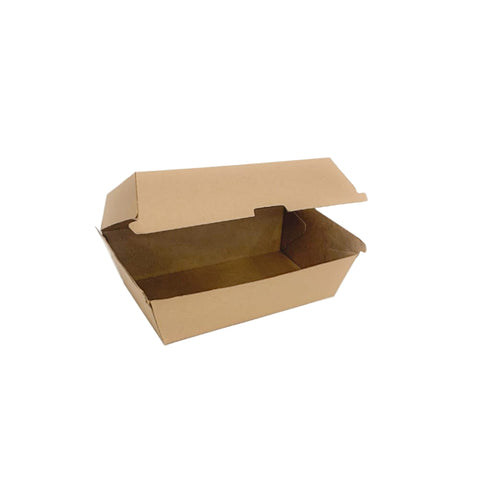 CraftWare™ Kraft Board Hinged-lid Box on a white background
