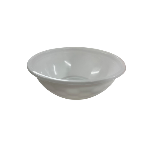 950ml white Round Plastic PP Bowl with Honeycomb Design on a white background