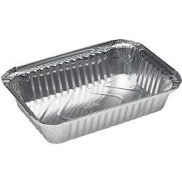 2500ml Aluminium foil food container on a white background