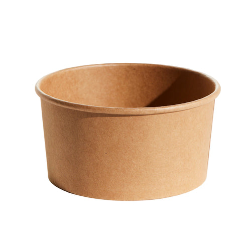 1000ml Brown paper cup on a white background