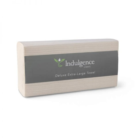 Block of Indulgence Deluxe Extra-Large interleaved hand Towels on a white background