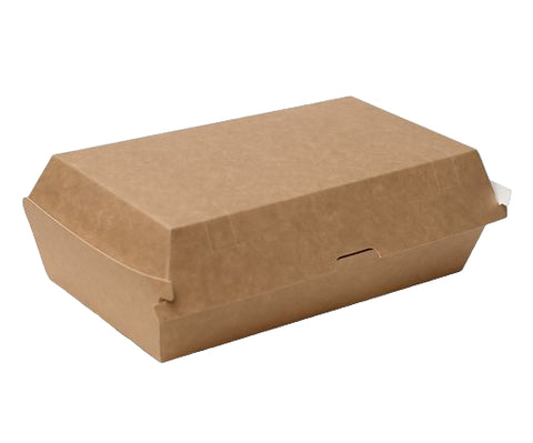 Kraft Board Snack Box on a white background