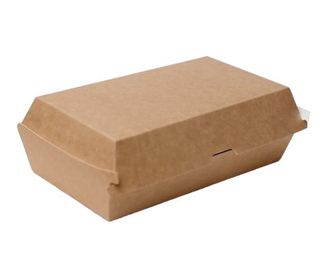 Kraft Board Snack Box on a white background