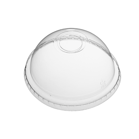Clear PP Dome Lid for Cup on a white background