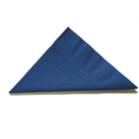 Dark Blue 2-PLY Lunch napkin on a white background