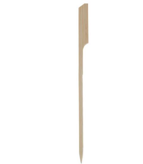 150mm Bamboo Paddle Skewer on a white background