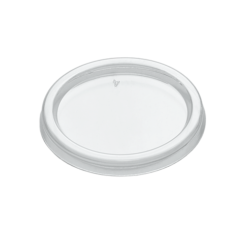 White plastic lid on a white background