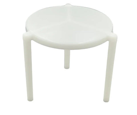 White pizza box pillar on a white background