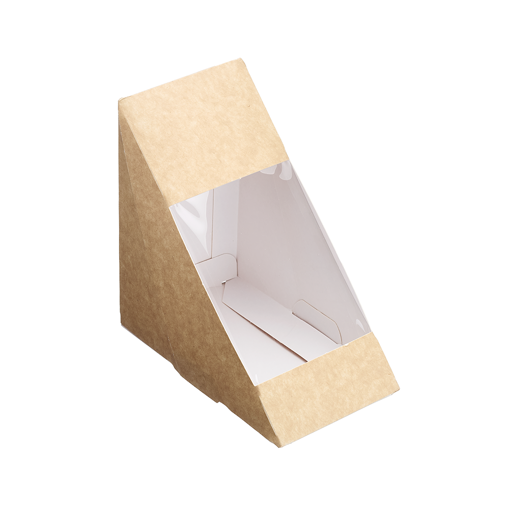 Paper Sandwich Wedge with Window - Bonson Packaging – Bonson-Savpac Pty Ltd