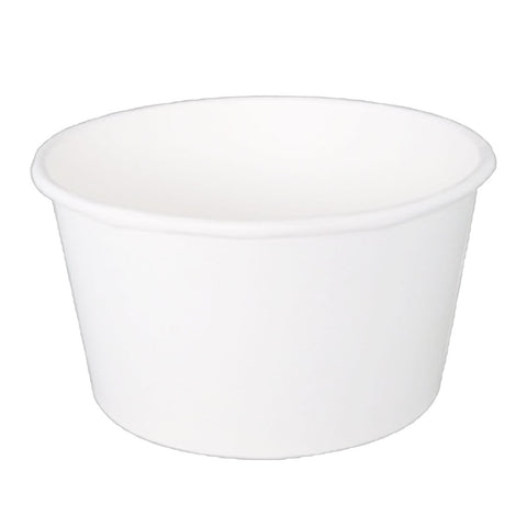 Plain White Paper Bowl on a white background