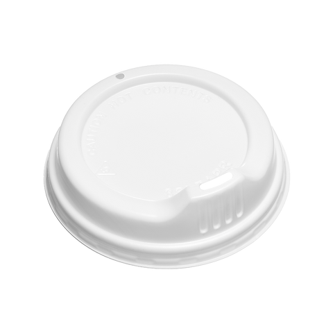Clear plastic Sipper Lid for 8oz Cup on a white background