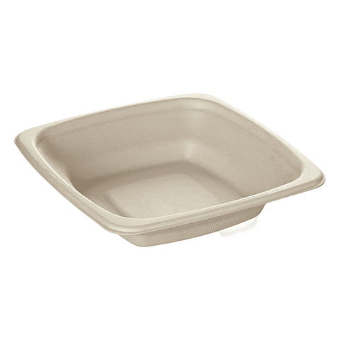 500ml BioChoice™ Sugarcane Square Container on a white background