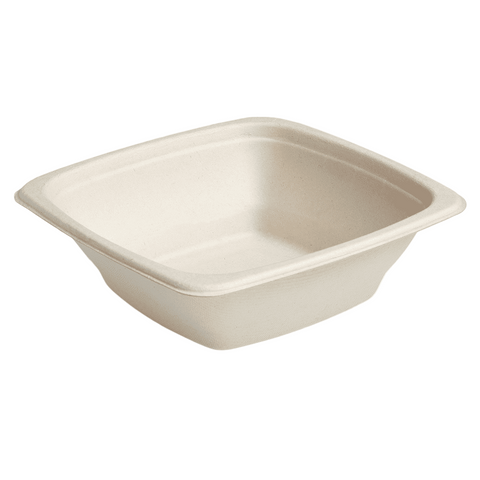 700ml BioChoice™ Sugarcane Square Container on a white background