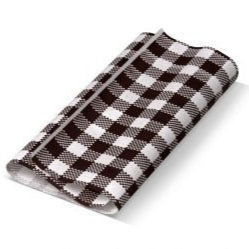 Grease Proof Paper Wrap Black Gingham Check