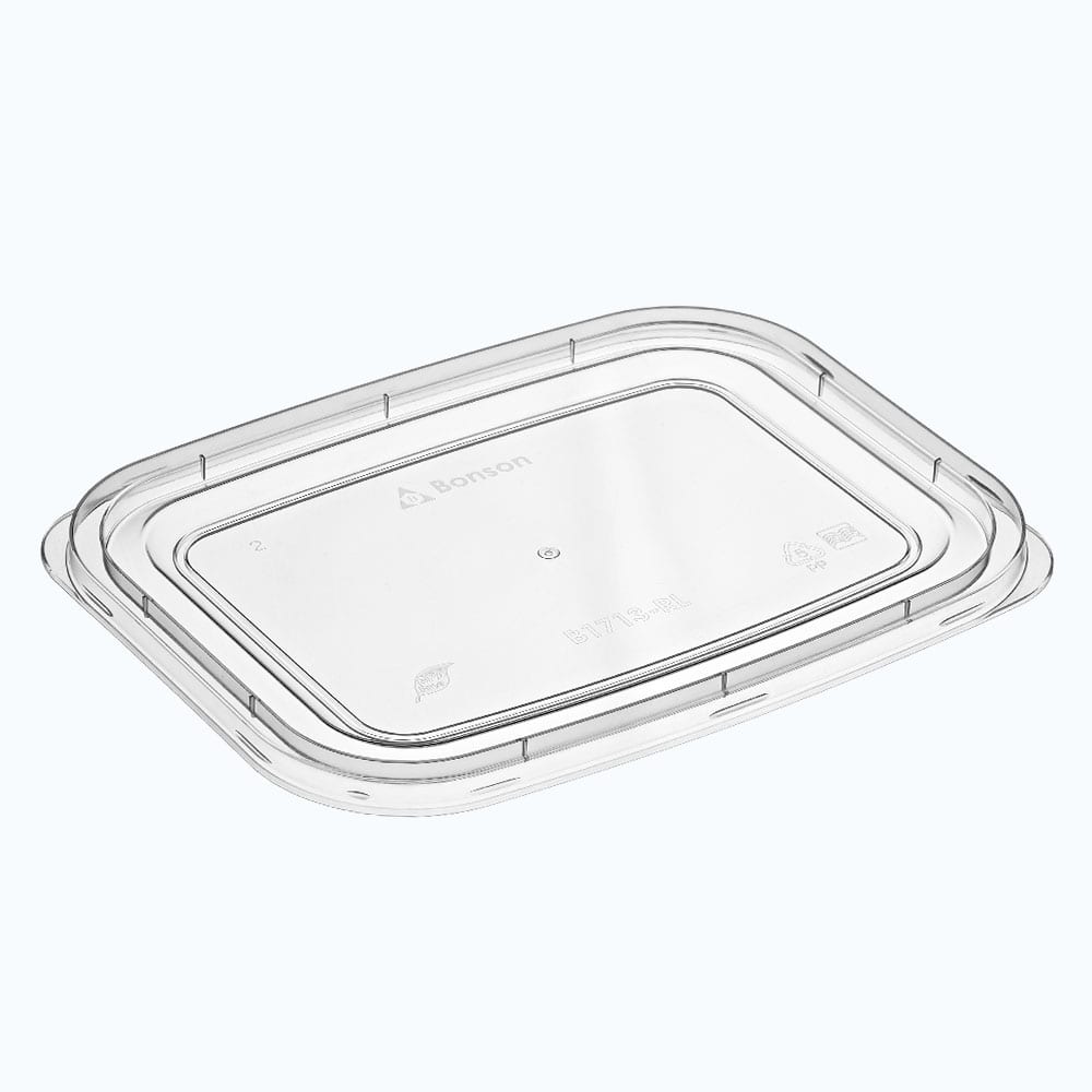 BonWare™ PP Flat Lid for Rectangular Food Storage Containers